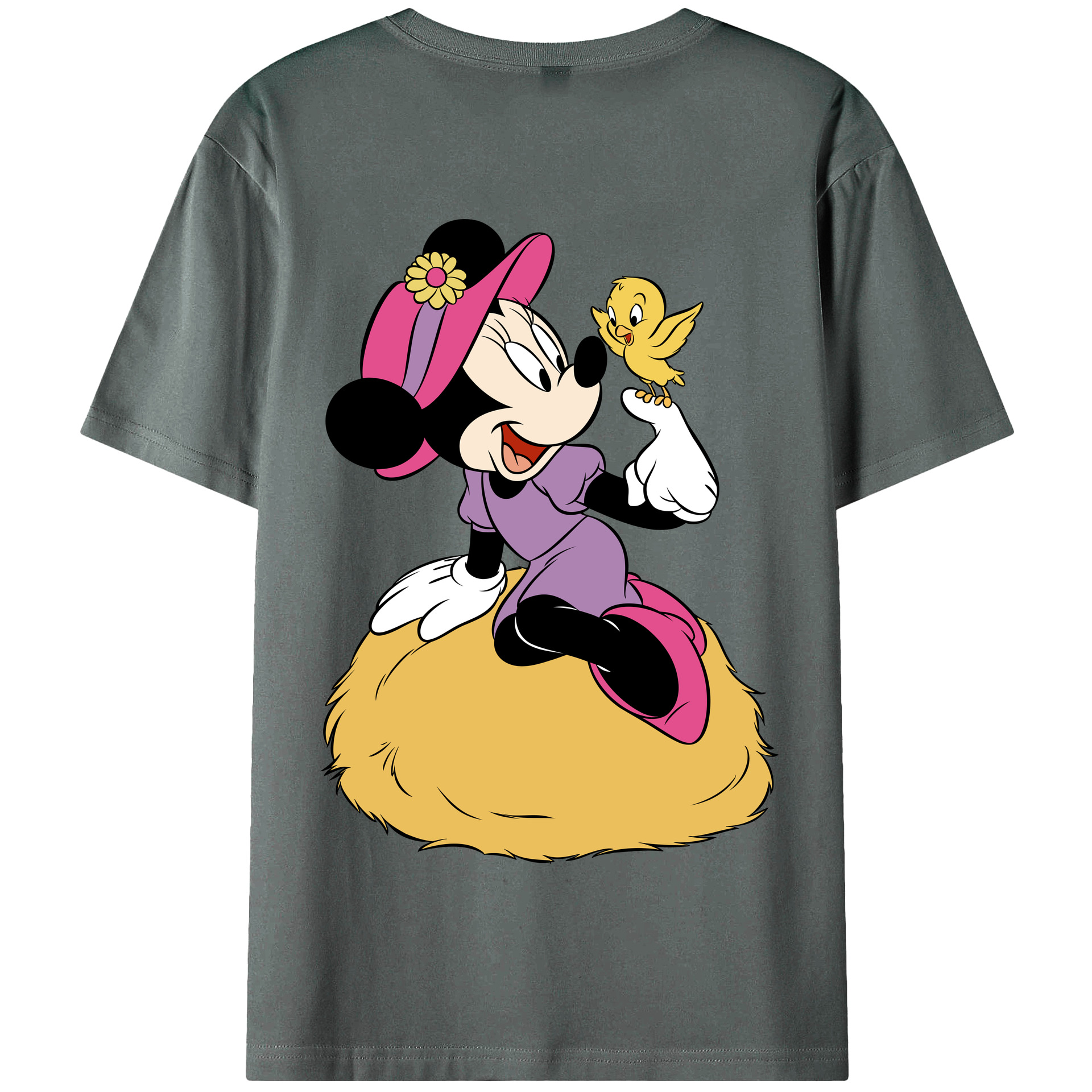 （画像用） ミッキーマウス Mickey Mouse 綿100％半袖Tシャツ（背面プリント）